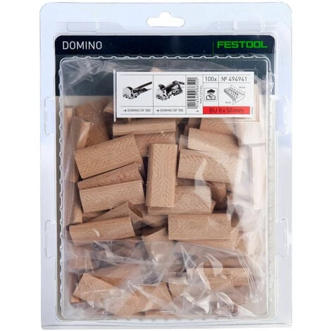 Festool 494941 D 8X50/100 BU Domino 8x50mm - Pack Of 100