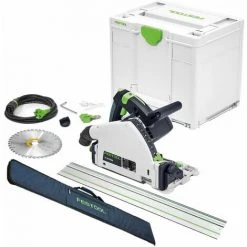 Festool TS 55 FEBQ-Plus 160mm Circular Plunge-Cut Saw 110V With Guide Rail & Rail Bag