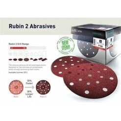 Festool Rubin 2 120 Grit Raw Wood Delta Sanding Pad - 93mm (50 Pack)