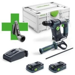 Festool Cordless Hammer Drill BHC 18 HPC 4.0 I-Plus C/w 2 X 4.0ah Battery